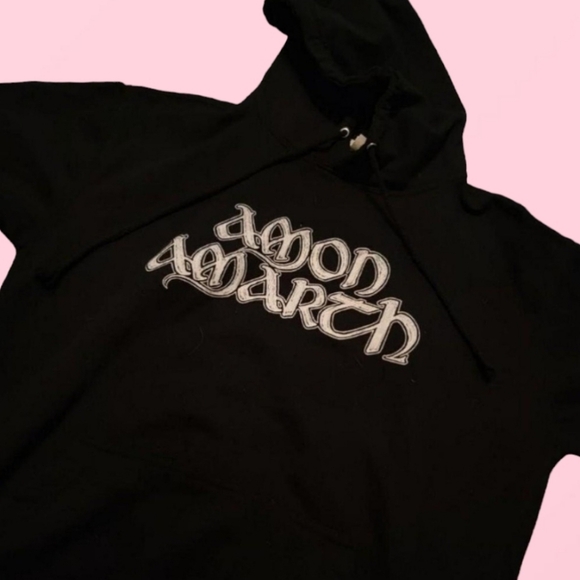 Official Amon Amarth Heavy Metal Grey Skull Viking Double-Sided Hoodie (L) - Picture 2 of 4